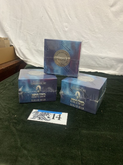 3x Star Trek CCG, Official Tournament Sealed Deck
