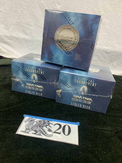 3x Star Trek CCG, Official Tournament Sealed Deck