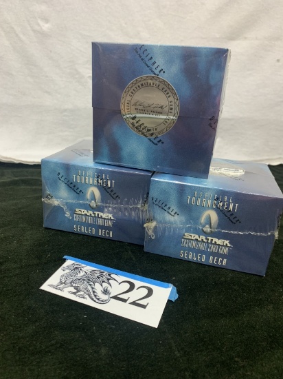 3x Star Trek CCG, Official Tournament Sealed Deck