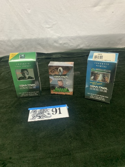 3x Star Trek CCG Expansion Packs