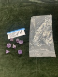 Dice Set, Amethyst