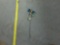 dragonfly garden stake, hand painted metal 20in long