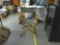 directors chair, wood folding chair with golfer design seat is 22in wide