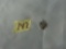 10k gold heart charm, 10k gold with assortment of clear stones 2.2g