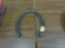 cast iron, vintage large horse shoe 7in long and 6in wide