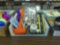 shop lot, door knob with keys, stanley mallet, level, and more