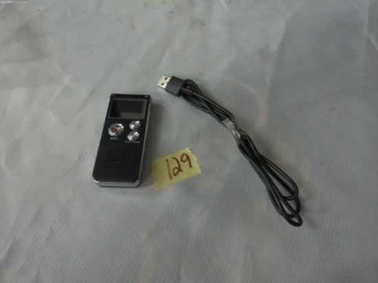 digital voice recorder, tested and comes with a charging cord