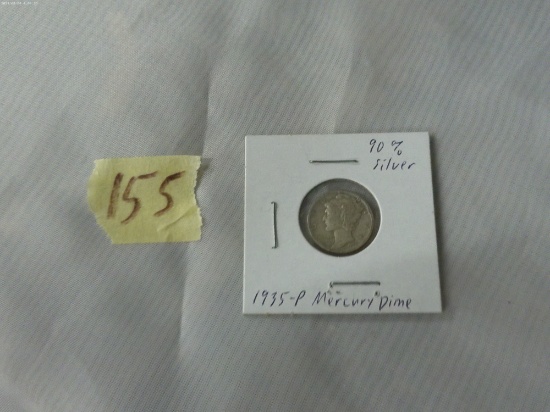 mercury dime, 1943-P silver in card
