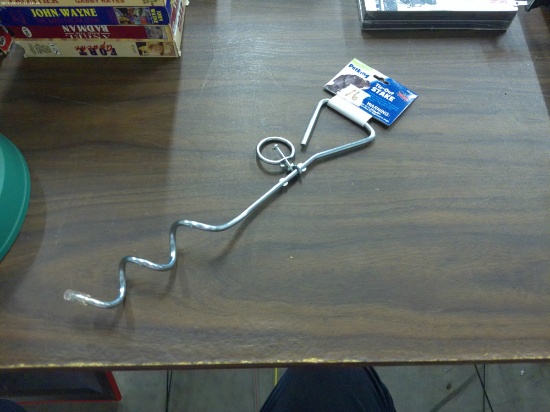 tie-out stake, new heavy duty metal by petking 14in long