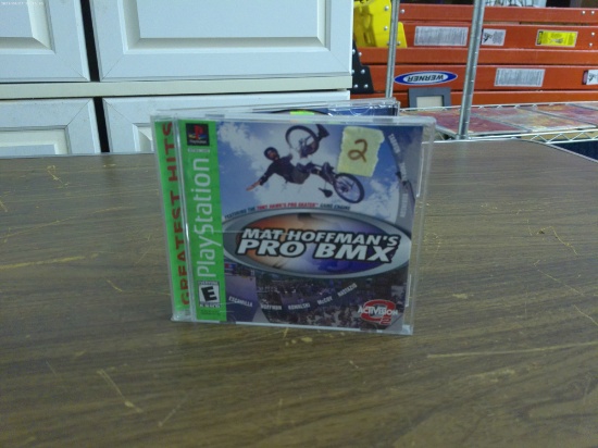 playstation game, mat hoffman's pro bmx in case from 2001