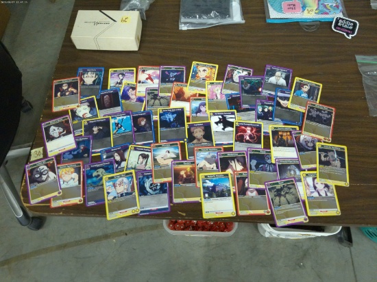 union arena cards, 50 cards from the popular trading card game