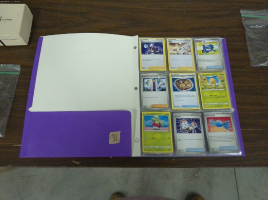 pokemon cards, notebook full of the popular cards in great shape
