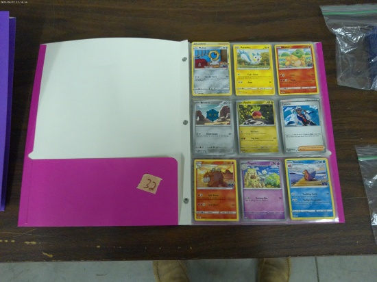 pokemon cards, notebook full of the popular cards in great shape