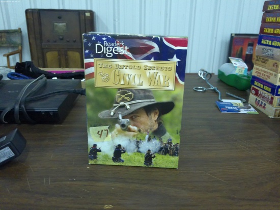 civil war dvd boxset, 6 disc set by reader's digest the untold secrets of the civil war