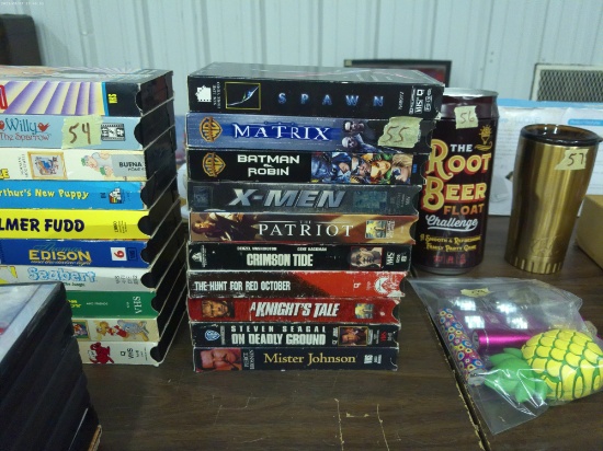 action and scifi vhs, lot of 10 total includes some rare titles