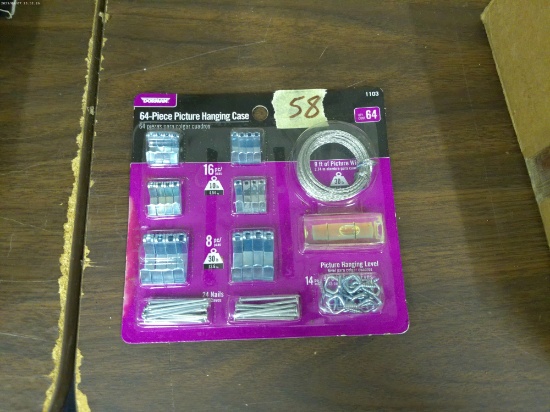 new picture hanging set, 64 pcs by dorman