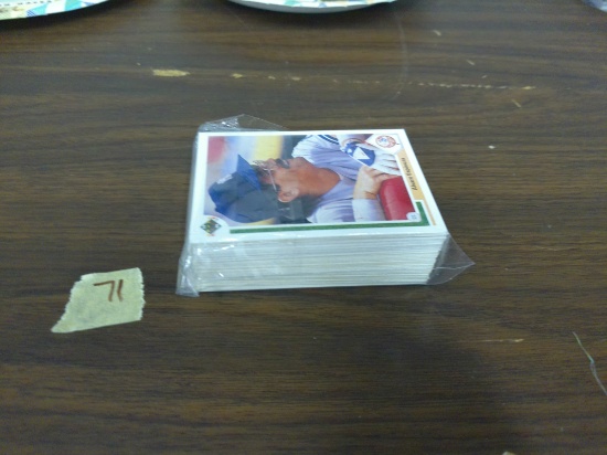baseball cards, large run of 1991 upper deck cards