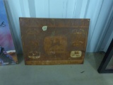 john deere sign, vintage metal 12x16
