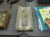 palm tree decor, can be hung up or displayed on table hand crafted 12in long and 6in wide