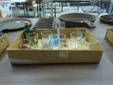 shot glasses, lot of 11 from various american tourist spots