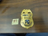 pinkerton badge, real vintage brass badge from the popular private investigation and security compan