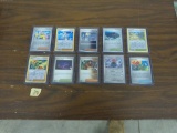 pokemon cards, 10 english holographic cards in mint shape all in hard top loaders