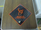 buck commander sign, new metal sign 12in sq