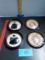 Vintage Peter Watson Reverse Silhouette on Glass, 1920-30's Bubble Glass Pictures