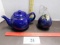 Vegetable Fruit Ceramic, DesignPac Cobalt Blue Teapot