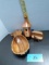Wooden Pineapple Bowl, Cedar Wood Bird House, Wooden Shelf Sitter w/Giraffe (Kenya)