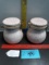 Vintage Speckled Cannisters w/seals