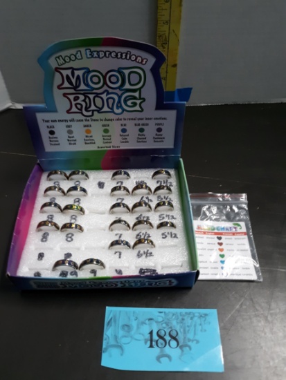 Mood Rings Lot with display