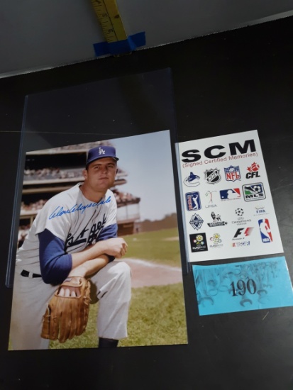 Don Drysdale Signed Photo w/COA