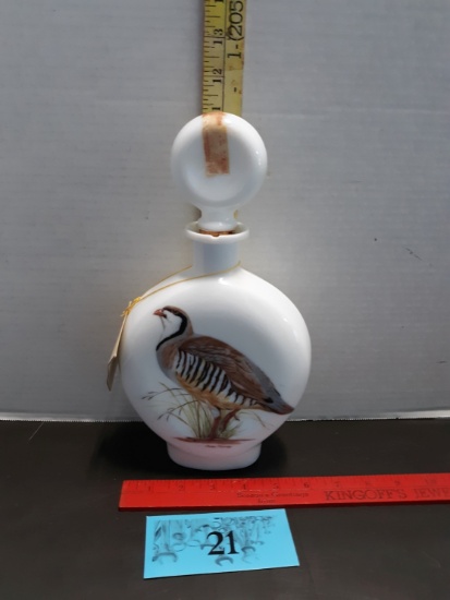 Vintage 1969  Jim Beam "Chukar Partridge" Whiskey Decanter