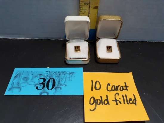 1982 and 1983 ACES Pins, 10K Gold Filled