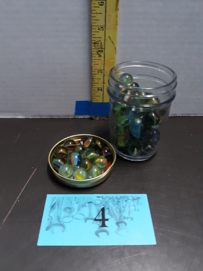 Jar of Glass Marbles