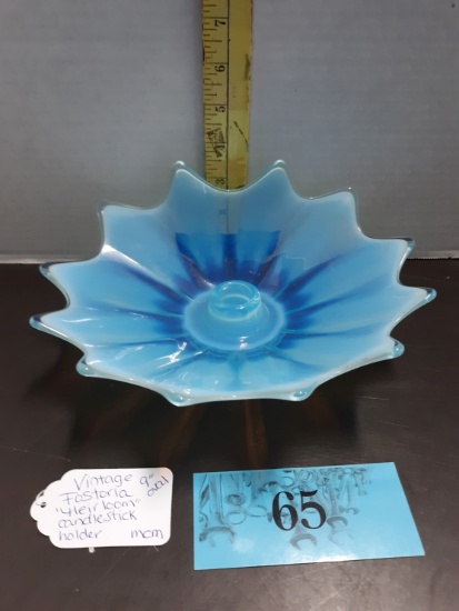 Vintage Fostoria Heirloom Candlestick holder, MCM