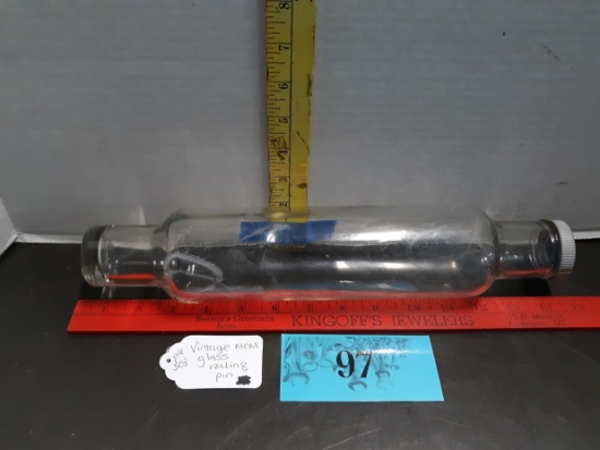 Vintage Glass Rolling Pin, pre 1950's