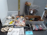 Large lot oof jewelry making items, Leather, beads, feather and more