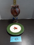 Cardinal Plate, Cardinal Candle Holder
