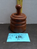 Vintage Butter Mold with Leaf stamp