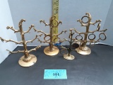 Vintage Gold Colored Jewelry/Photo Tree Stands