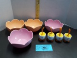 Melamine Bowls,  Joie Egghead Cup and Spoon Set