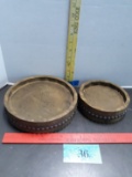 Round Wooden Serving Trays