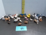 Vintage Mini Animal Lot, chickens, dogs, cats and more