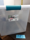 Tote with Latching Lid, Sterilite, 64 qt