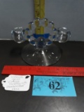 Vintage Indiana Glass Candlewick Candle Holder, MCM