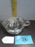 Vintage 1960's MCM Anchor Hocking Citrus Juicer