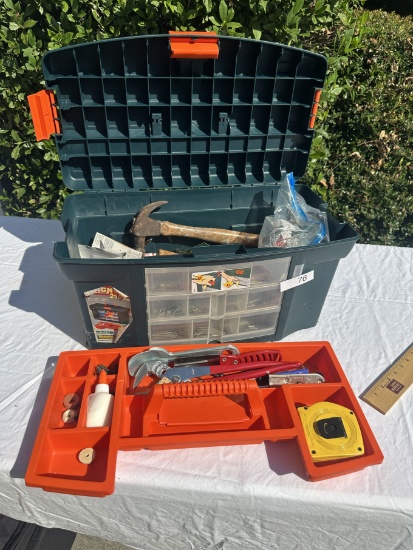 Nice Locking Tool Box with Misc Tools