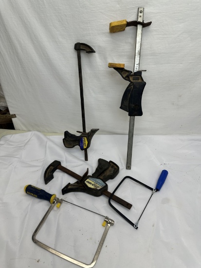 Box Lot/Coping Saws, Quick Grips Clamps